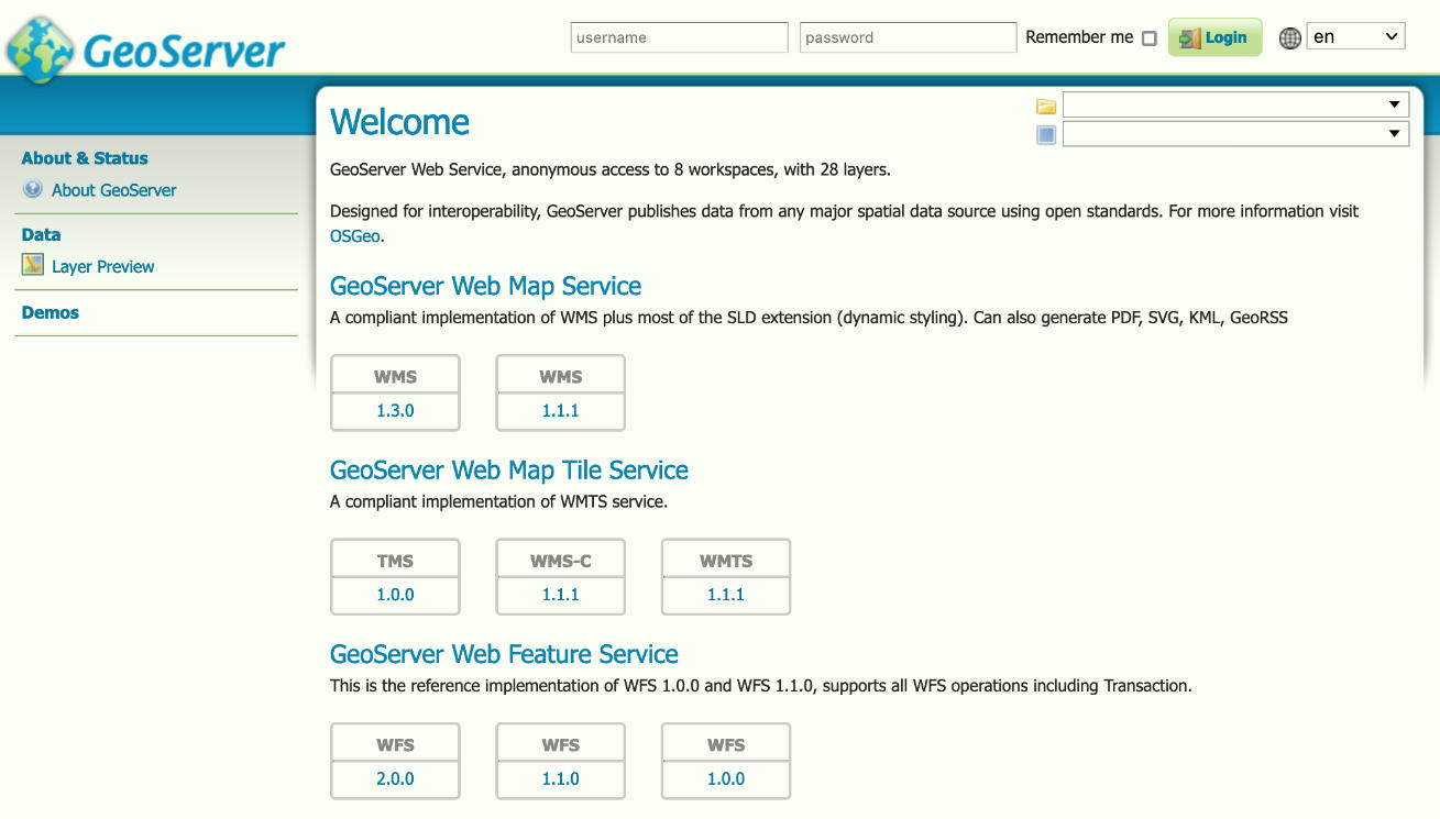 http://localhost:8080/geoserver/web